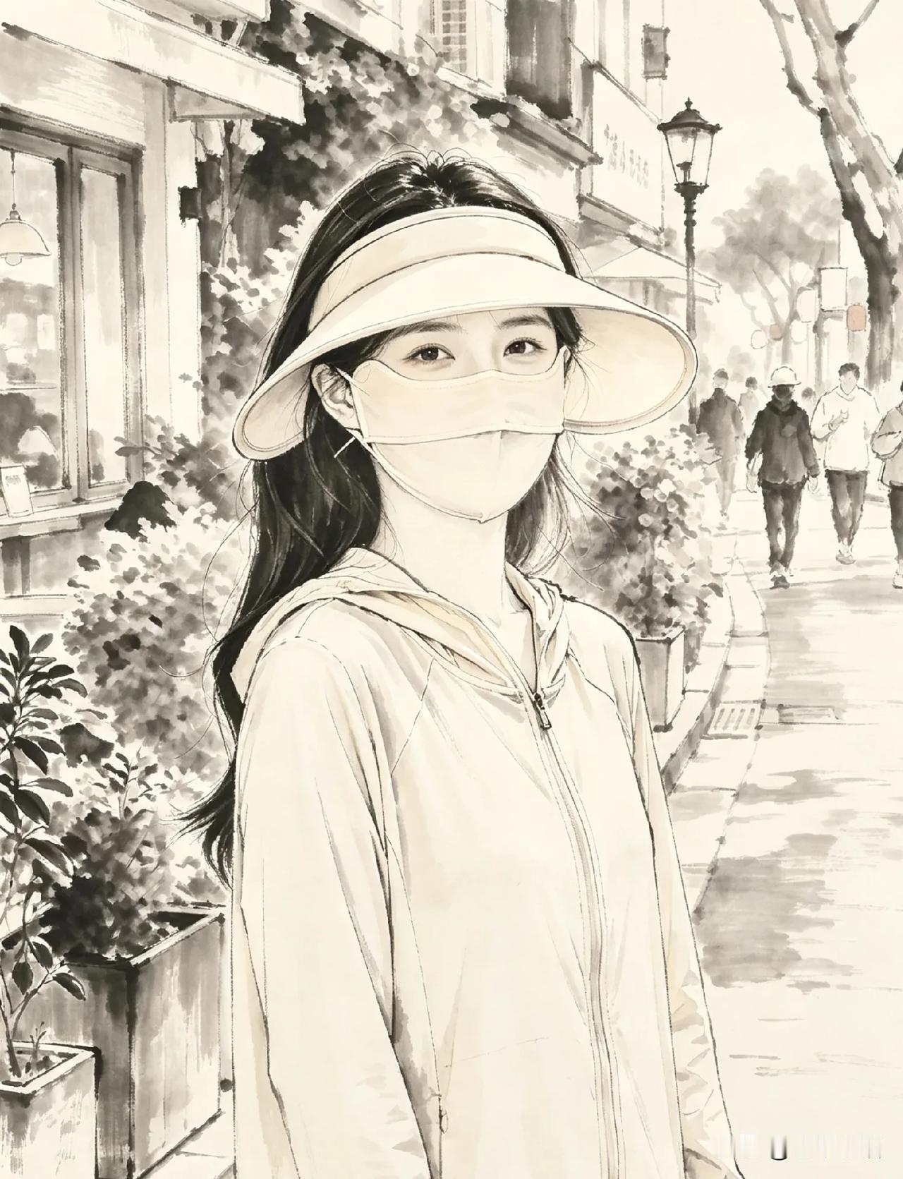 发现了吗？
夏天坚持出门全副武装防晒的人，
比出门懒得防晒的人，
皮肤白净显嫩，