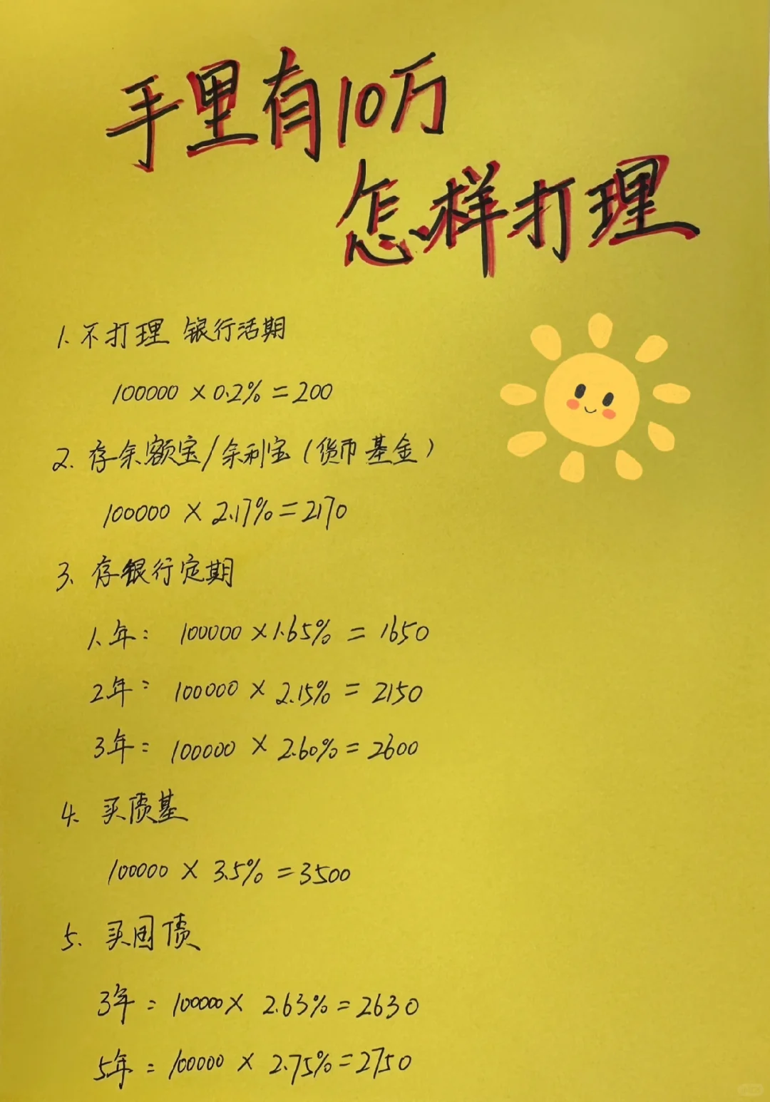 手里有存款10万，轻松了解各种打理方式！