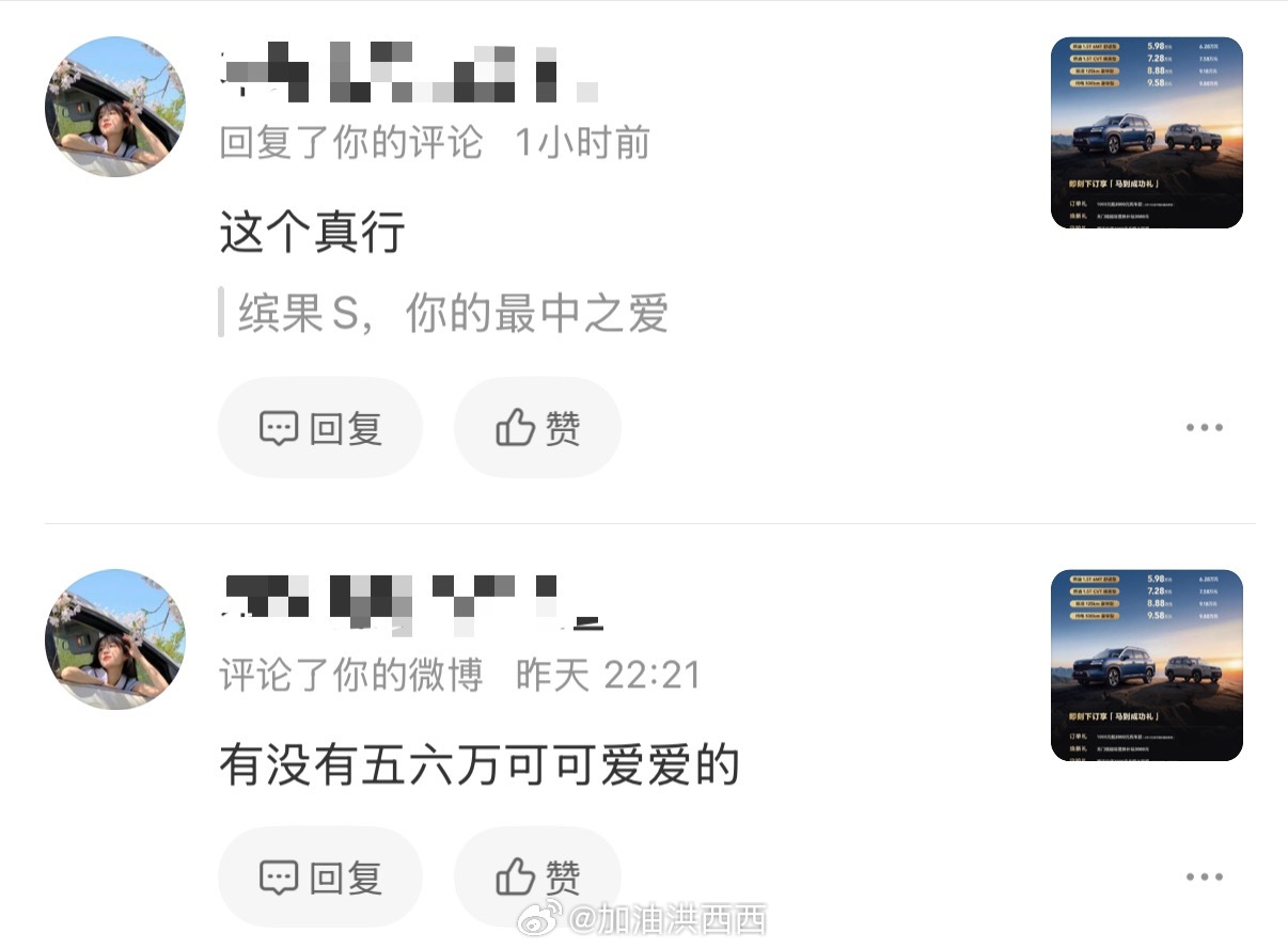 我妹：买过卡宴、开着E Coupe、首批L9车主，dream car就是想买缤果