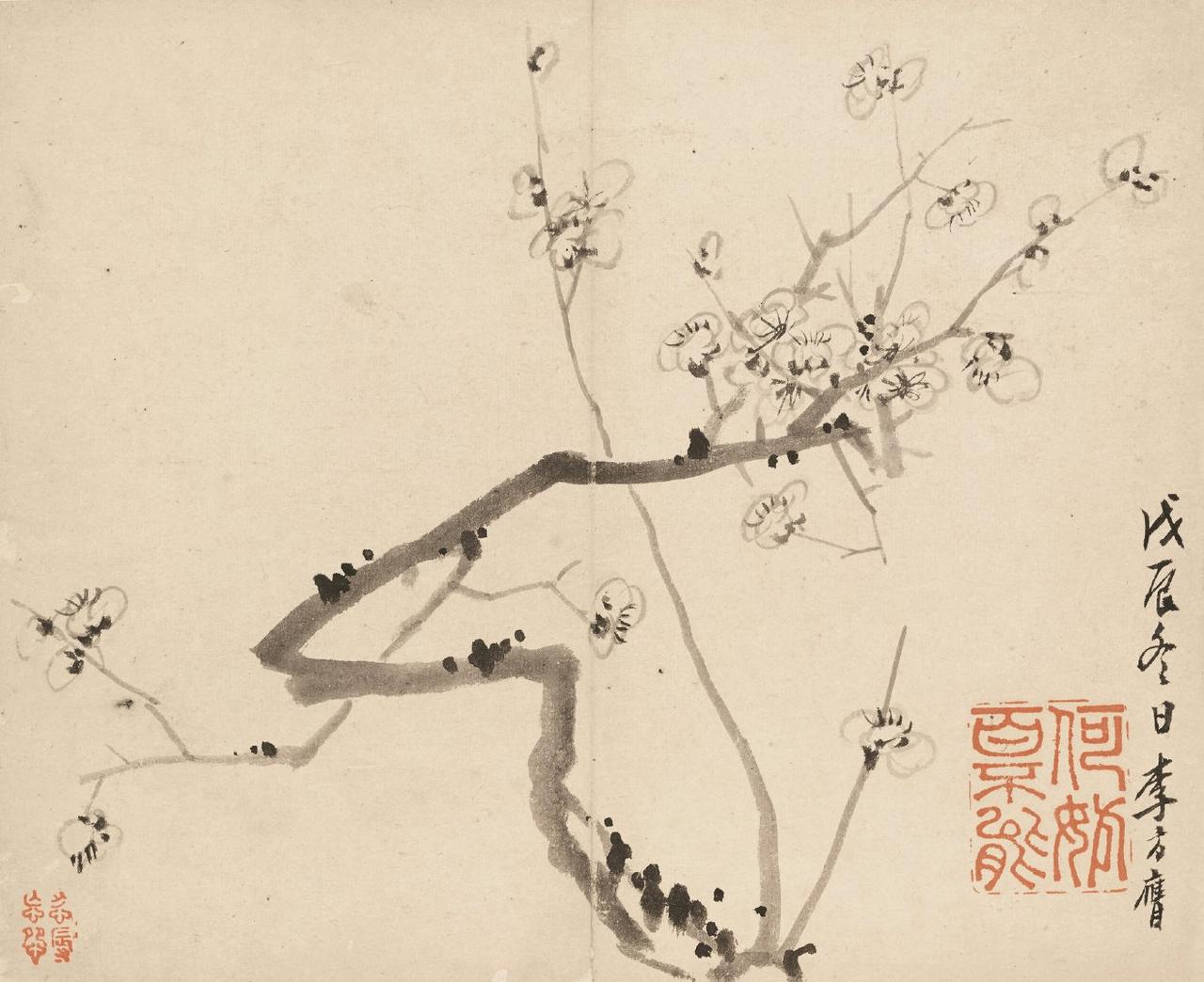 🌹诗词|“触目横斜千万朵，赏心只有两三枝。”
这句诗出自清代画家李方膺的题画诗