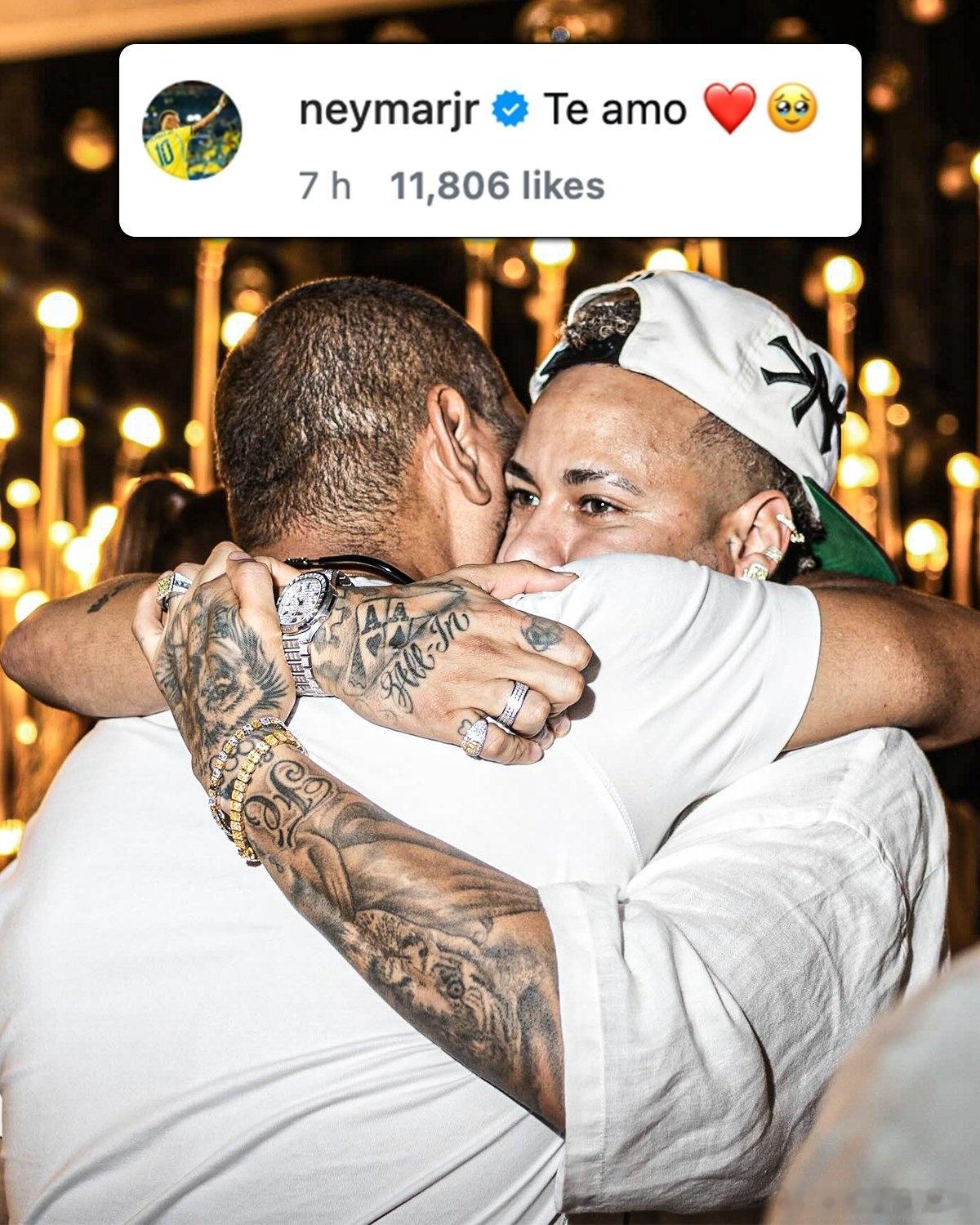 内马尔的父亲在 Instagram 上写道：“孩子……这一路走来，历经了太多。梦