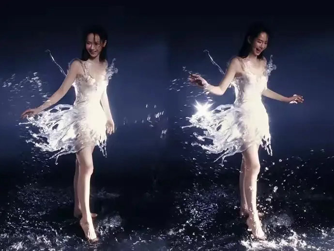 成片出来是唯美的，可实际拍时困难重重，又勒又疼，看着如薄纱般，实际实打实16公斤