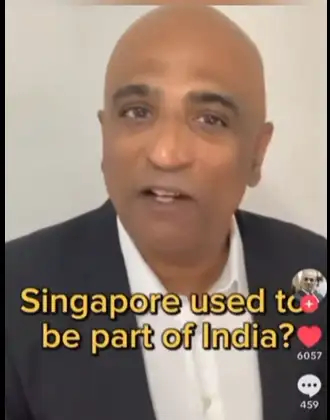 真成印加坡了。印度博主在TikTok科普新加坡历史：新加坡是印度的一部分、它根本