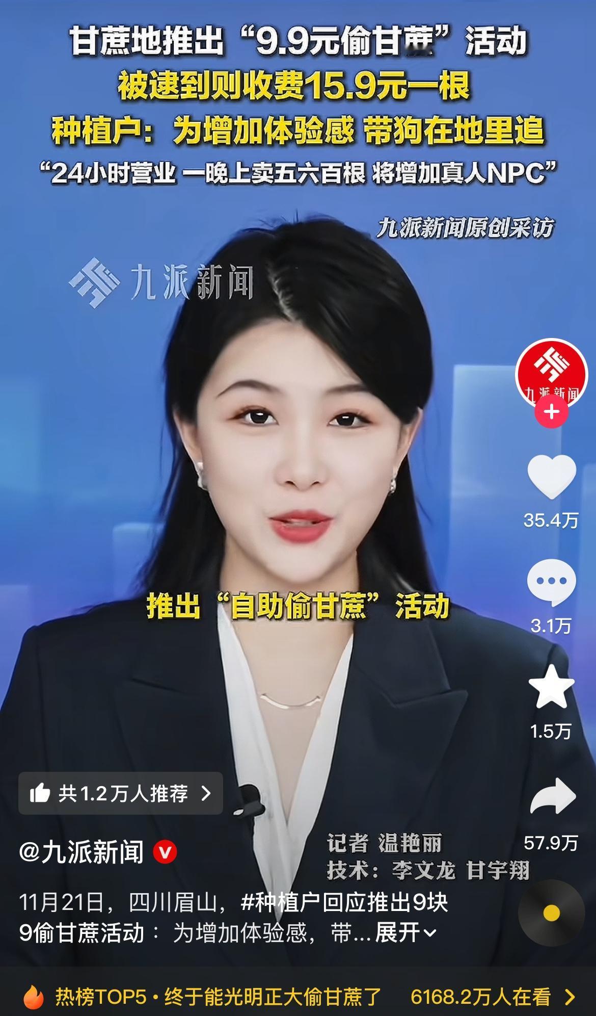 “偷甘蔗还要收费？四川眉山这波操作绝了！

9.9元让你光明正大‘偷’，被逮到就