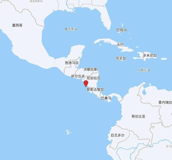 【欧洲地中海地震中心】发布，2025-10-26 00:12:01 在 尼加拉瓜