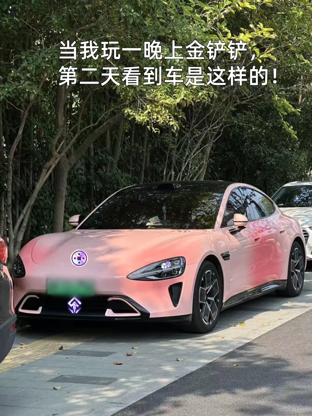 当我玩一晚上金铲铲，第二天看到车是这样的