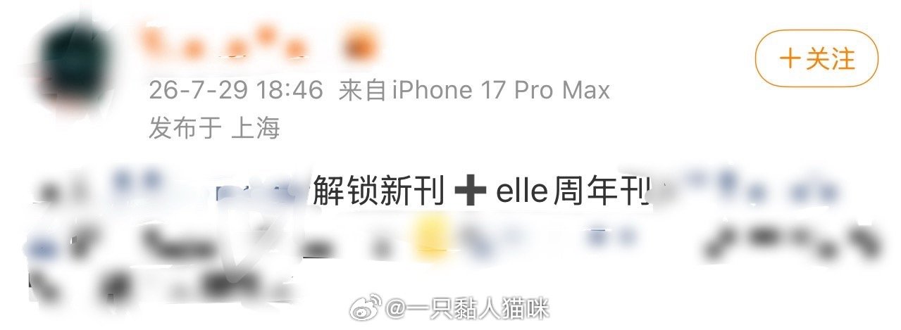 吃瓜🍉刘诗诗ELLE周年刊➕新刊金九～ 