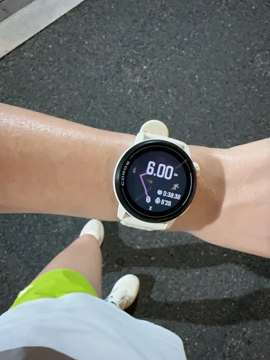 夜跑结束6km