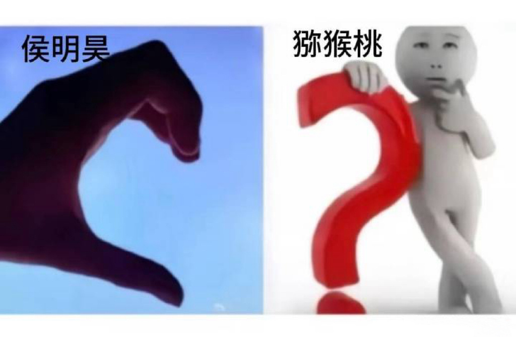 每次看到这张图我就想笑 侯明昊作为歌手在演唱会上设计了好多小巧思 结果 们猕猴桃