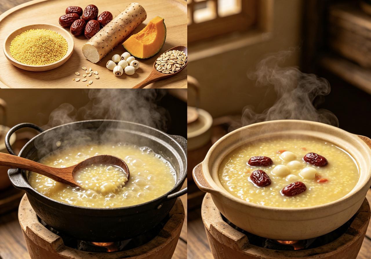 一碗热腾腾的小米粥，自古就是养胃佳品。但搭配得当，效果更佳！

1. 山药
山药