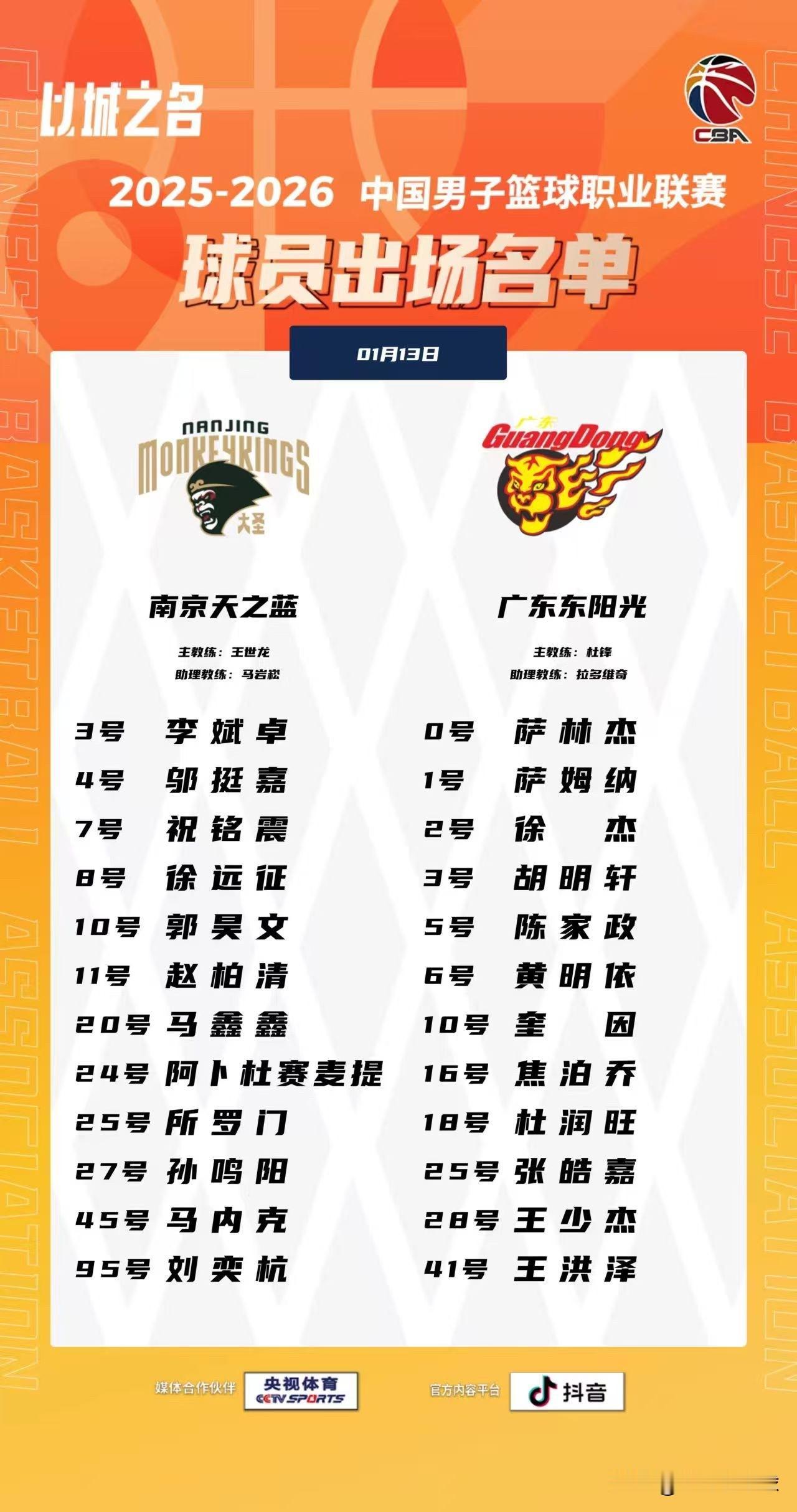 广东男篮客战同曦男篮大名单出炉：郭昊文复出！
广东男篮客场对战同曦男篮，这是继新