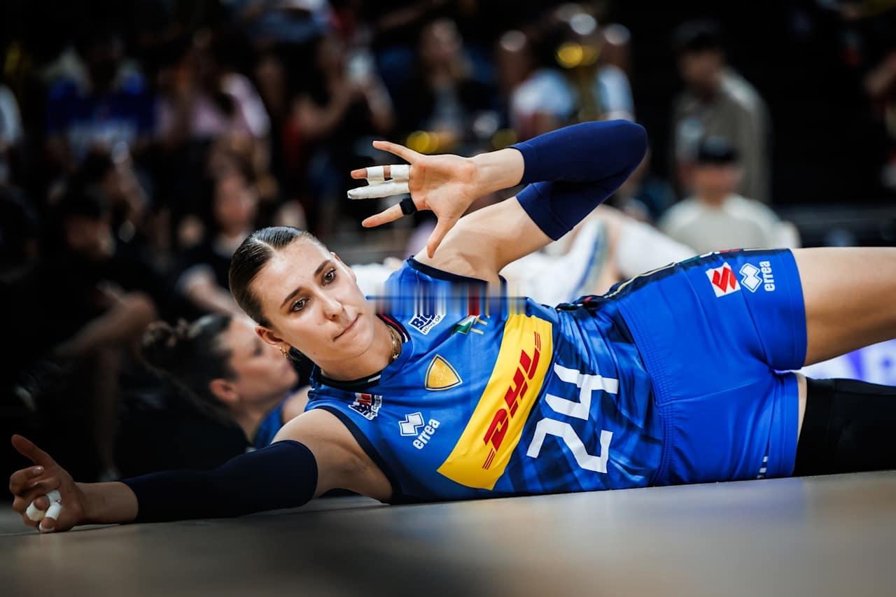 2026年世界女排联赛菲律宾帕西格站日本女排vs意大利女排第一局：21-25大比
