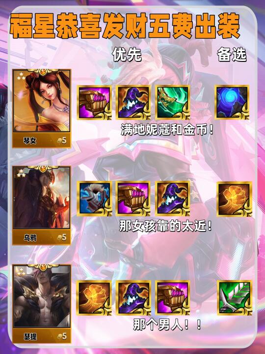 姐妹们！福星恭喜发财五费出装来咯