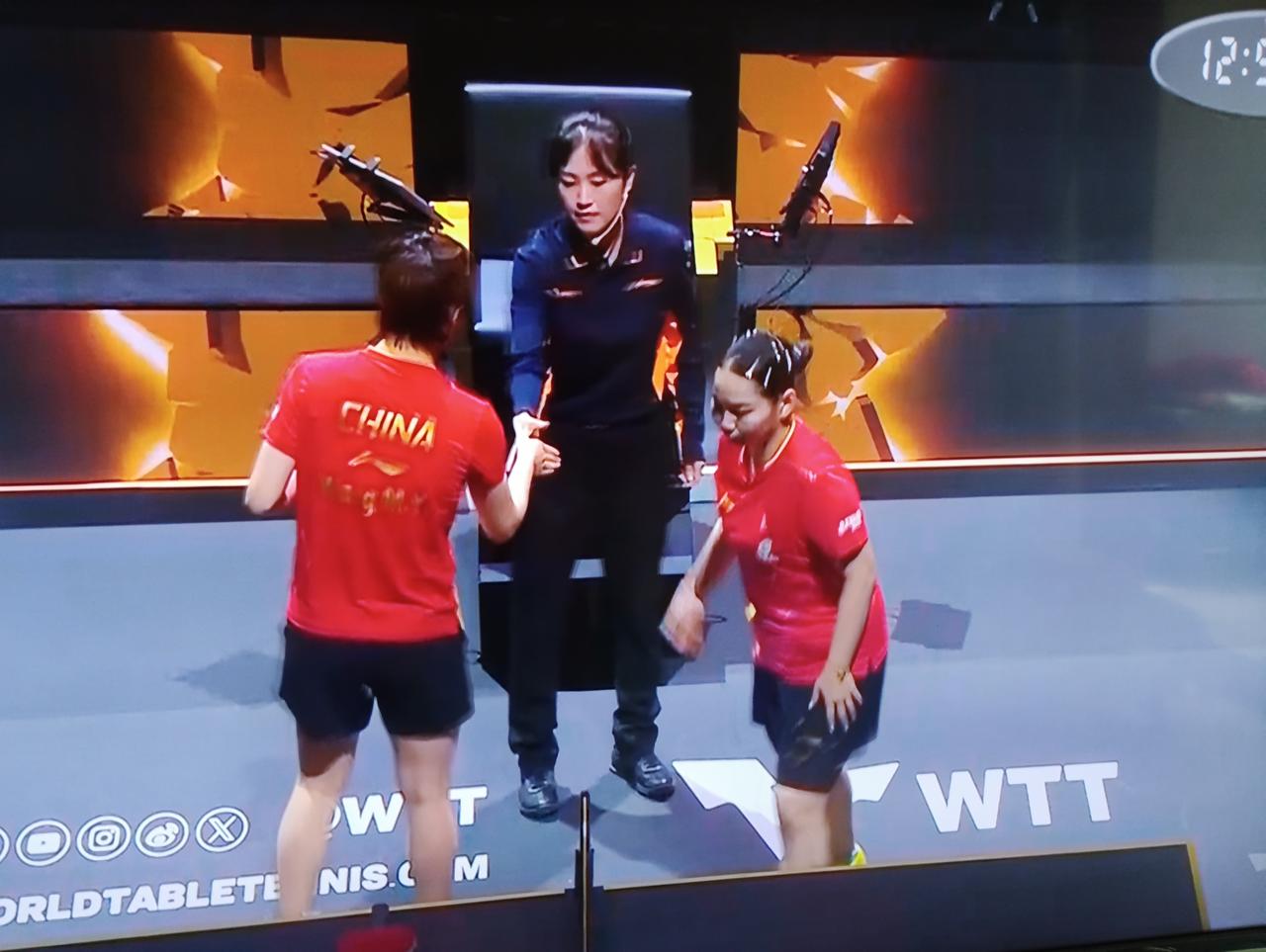 何卓佳🇨🇳VS王曼昱🇨🇳！
这是WTT中国大满贯女单1/32决赛，
历史