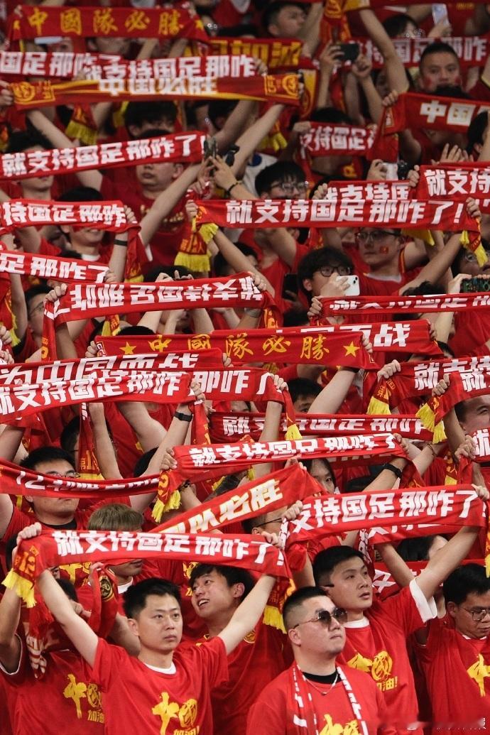 这个tifo具象化了中国球迷的爱在杭州“大莲花”内，7万球迷与超大TIFO共同为