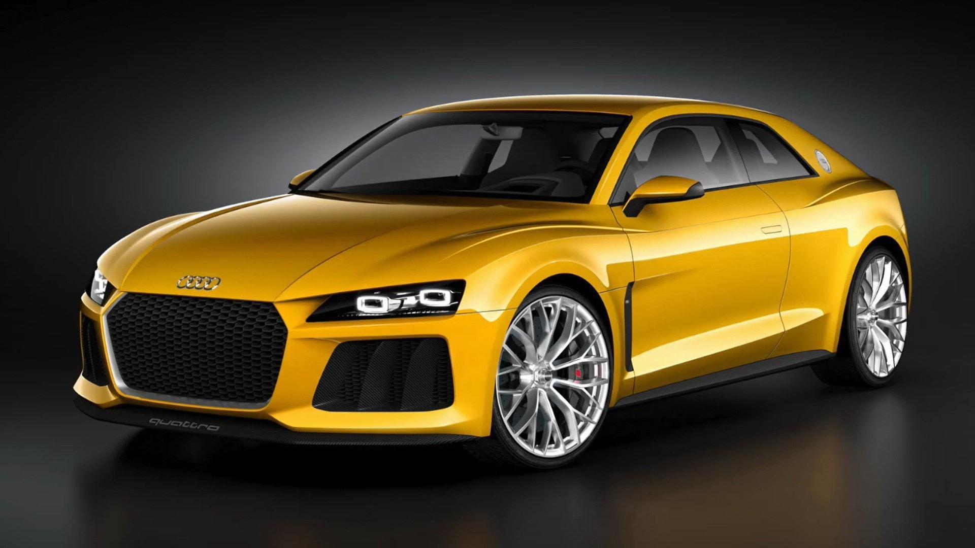 以奥迪 Sport Quattro 概念车为基础创作的下一代TT，风格硬朗了不少