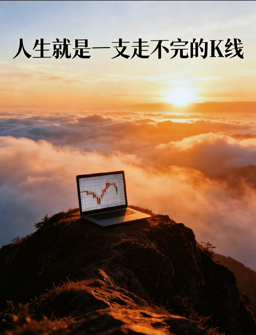人的一生，恰似一根不断延伸、没有终点的K线。量价同步，方能借势扶摇直上；虚涨无支