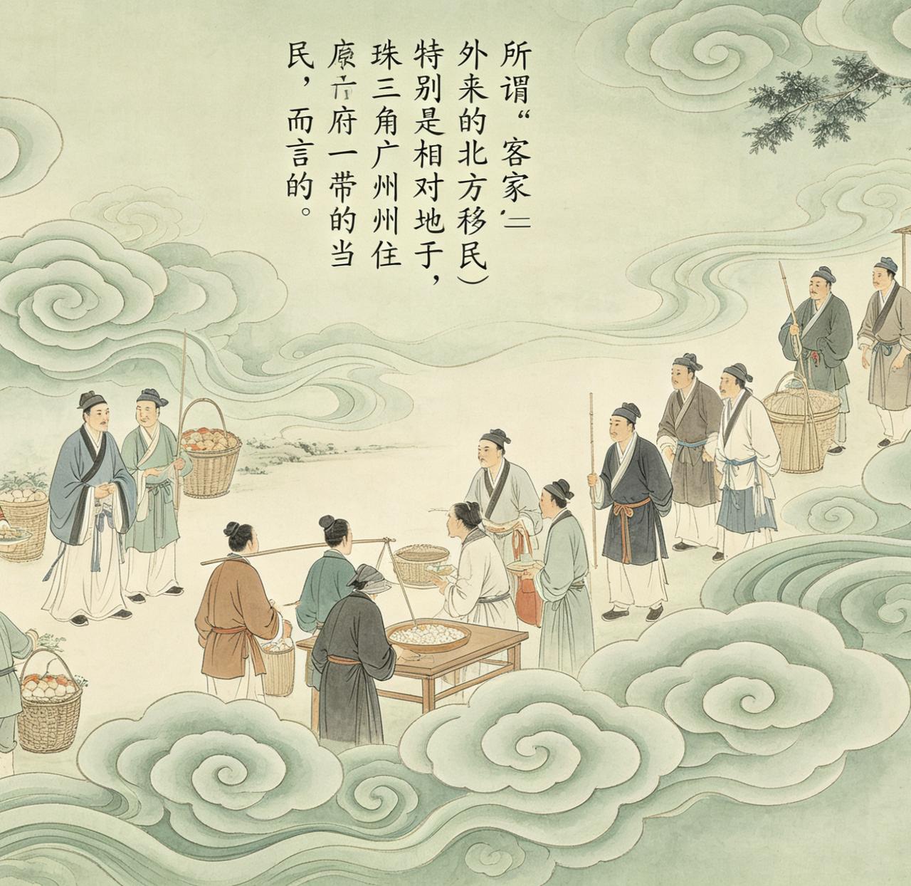 所谓“客家”(外来的北方移民)，是相对于南方土著，特别是广东珠三角广州府一带，土