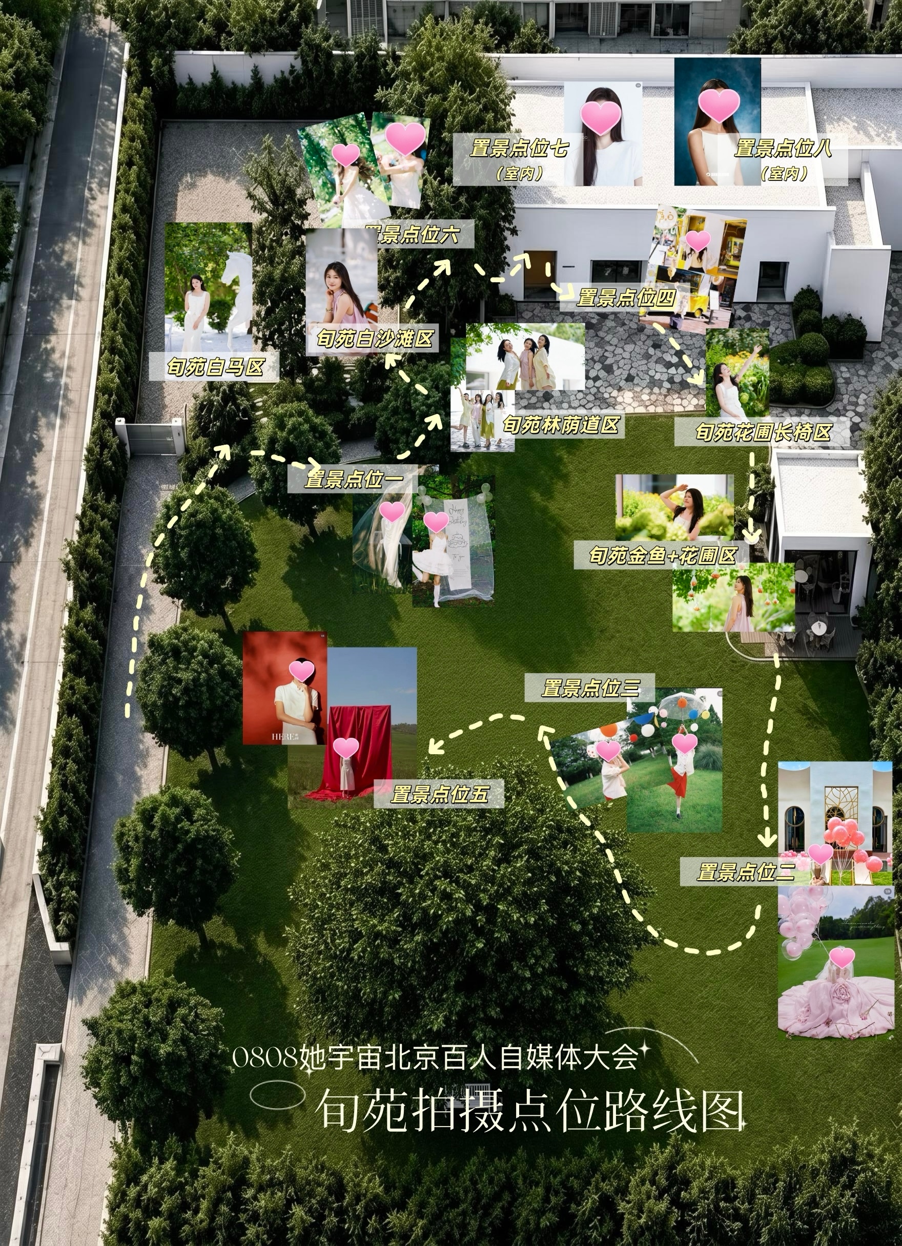 她宇宙北京·0808百人自媒体大会，拍摄点位俯视图来啦（图二）必须夸夸我们MCN