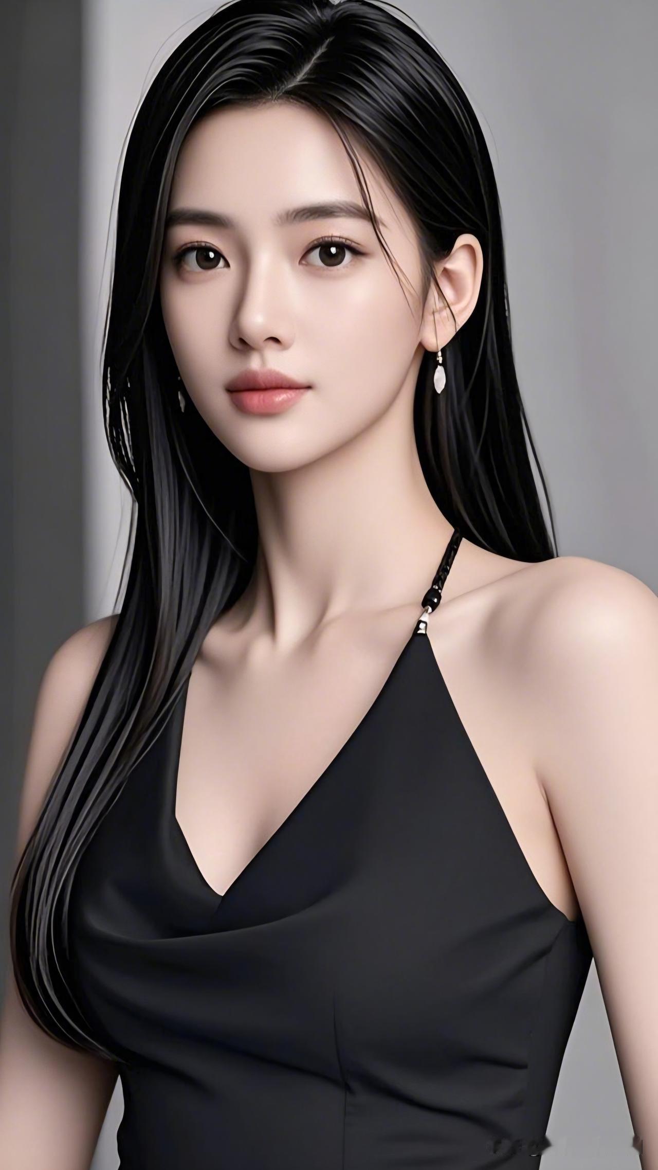 黑发如云，美人如花。有哪些日常又气质的穿搭推荐 优雅黑裙，气质女神，惊艳一瞥