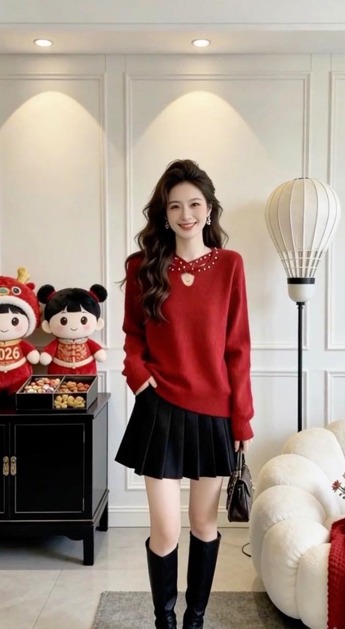 宽松毛衣休闲百搭洋气减龄谁穿谁好看