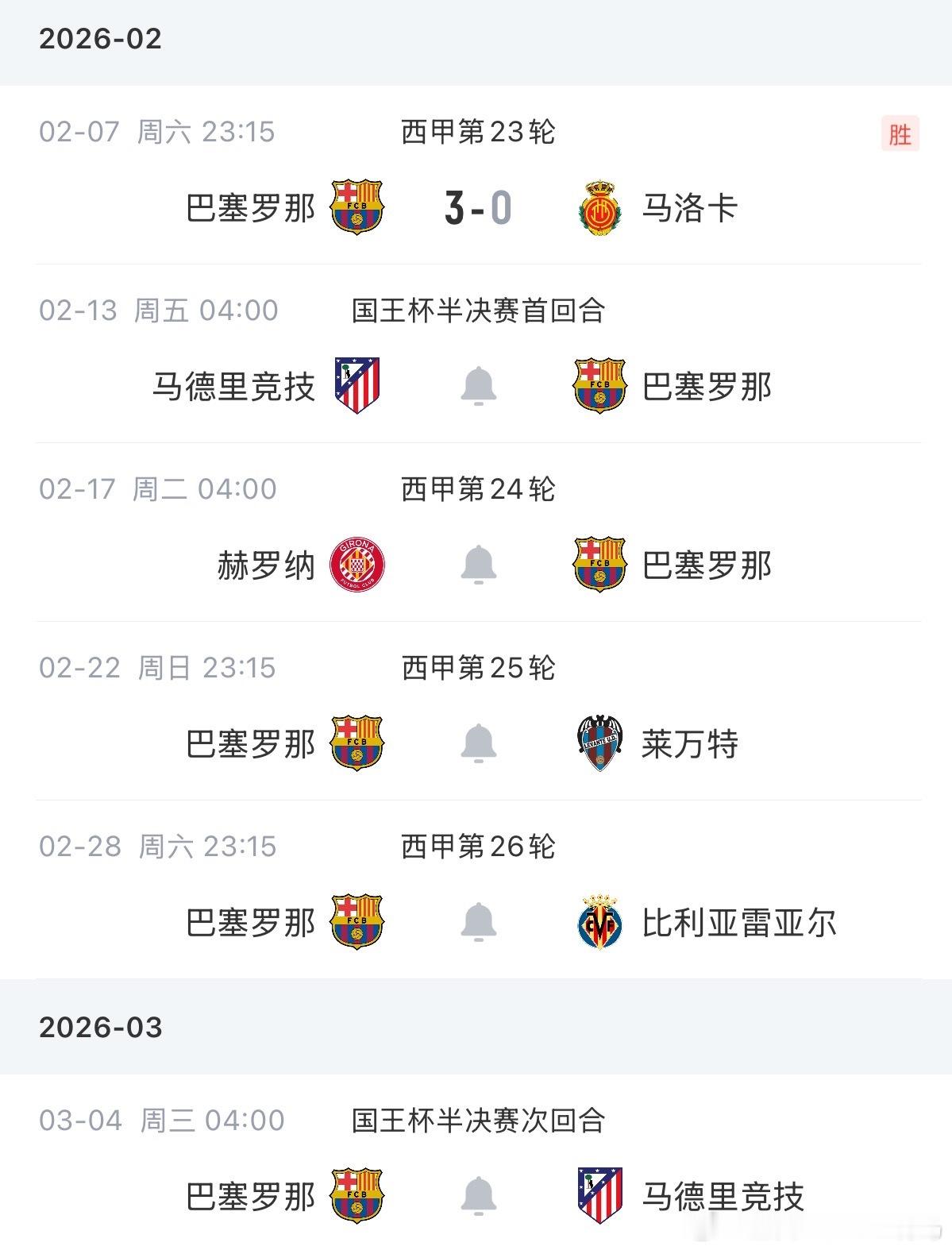 02月11日 巴萨官方消息，球队前锋拉什福德左膝不适，将缺席国王杯首回合对马竞的