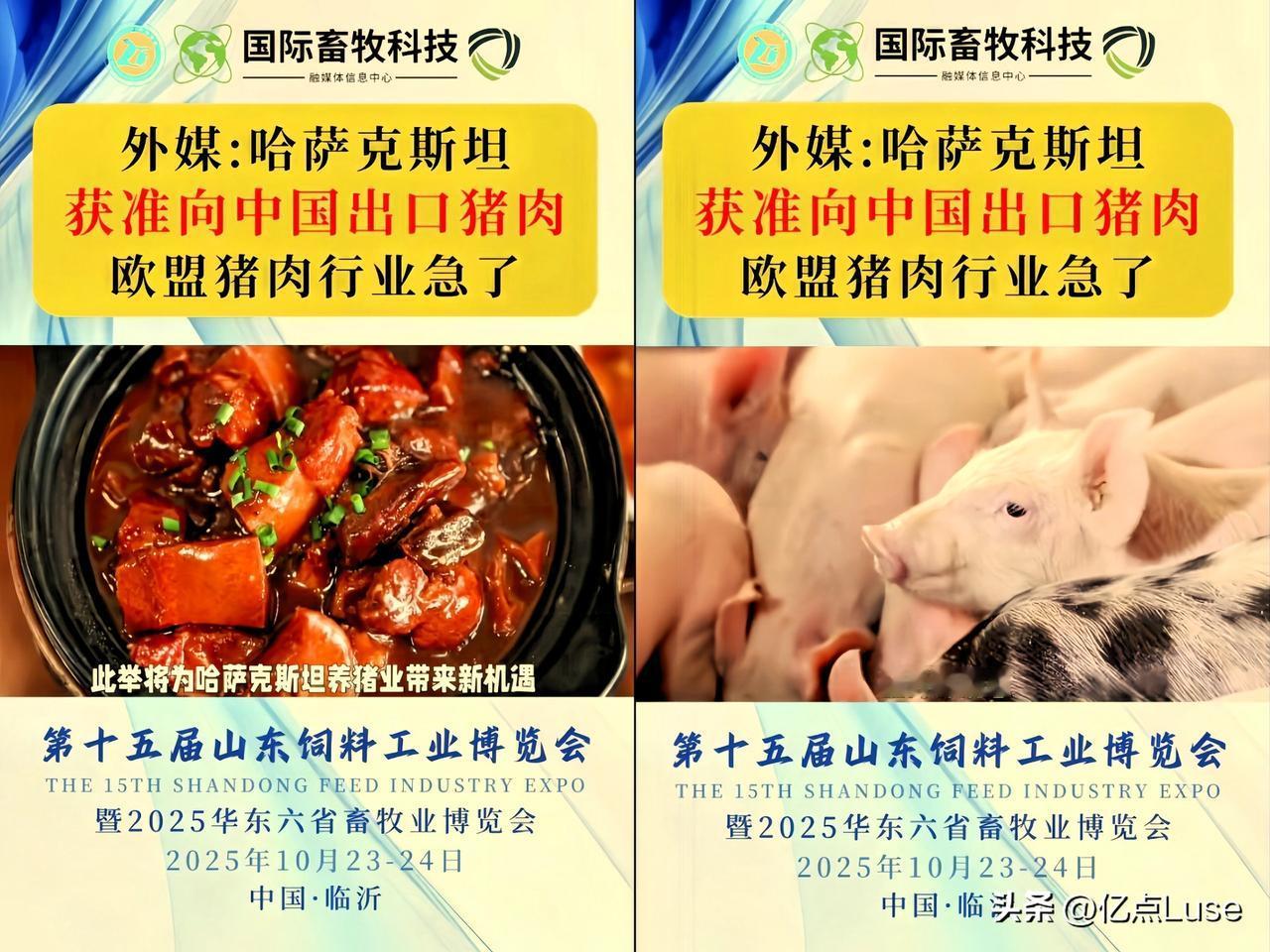 这不是一个笑话
我们
将从全球第一大斯坦国，进口猪肉！

因为要豆粕做饲料，来满