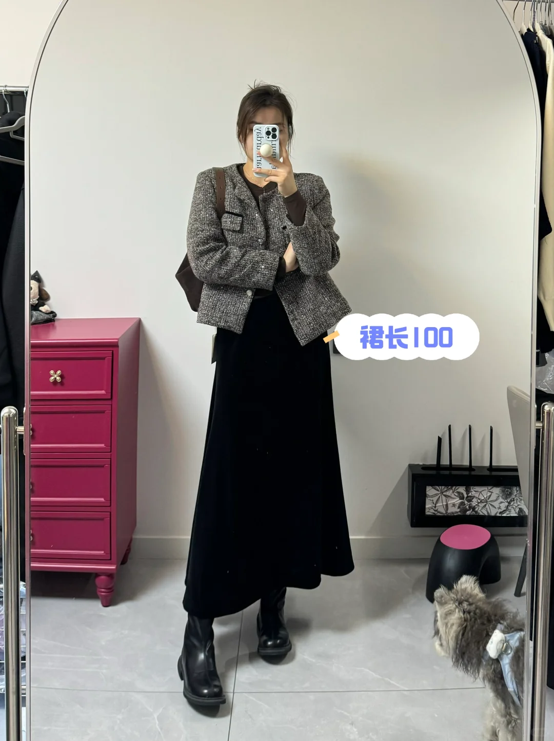 178cm160斤 高妹加长加厚加绒鱼尾半裙