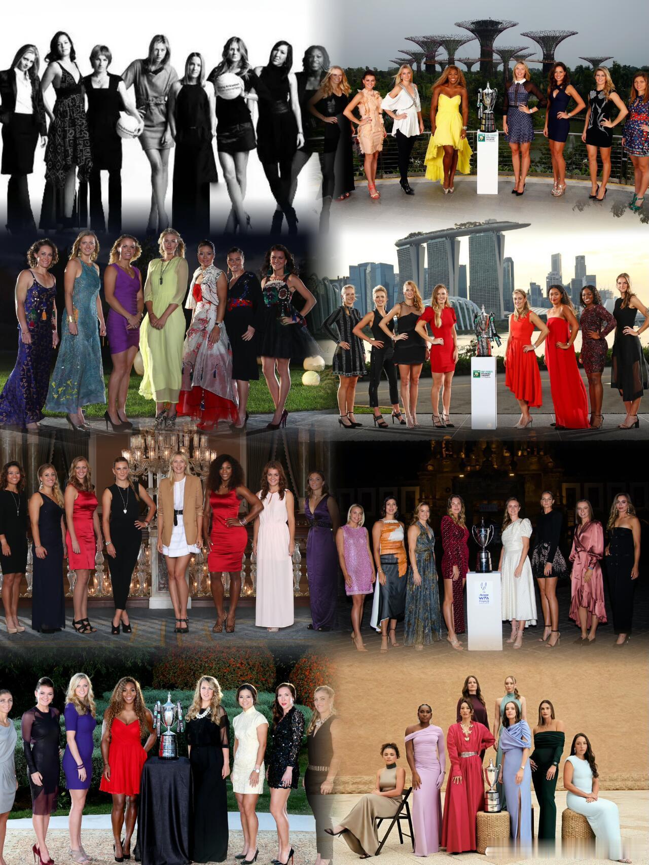 WTA年终八美图汇总 哪一年是你心目中的天花板今年的利雅得保密工作完美，还没有出