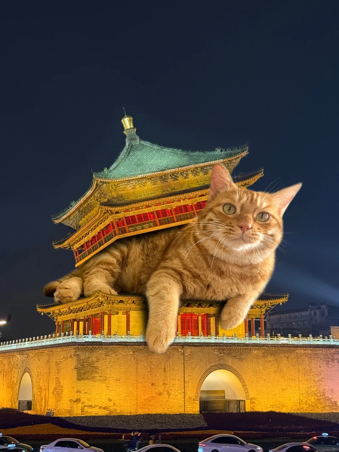 你好，西安钟楼