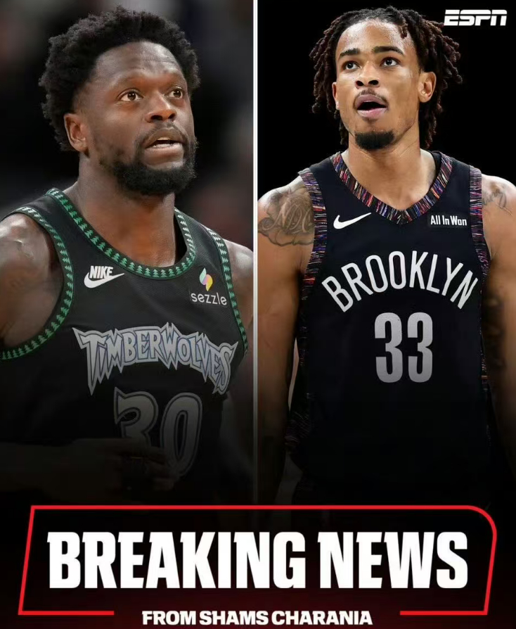 兰德尔被交易到篮网NBA交易森林狼｜交易评级：B核心目的：减负避税、清理阵容适配