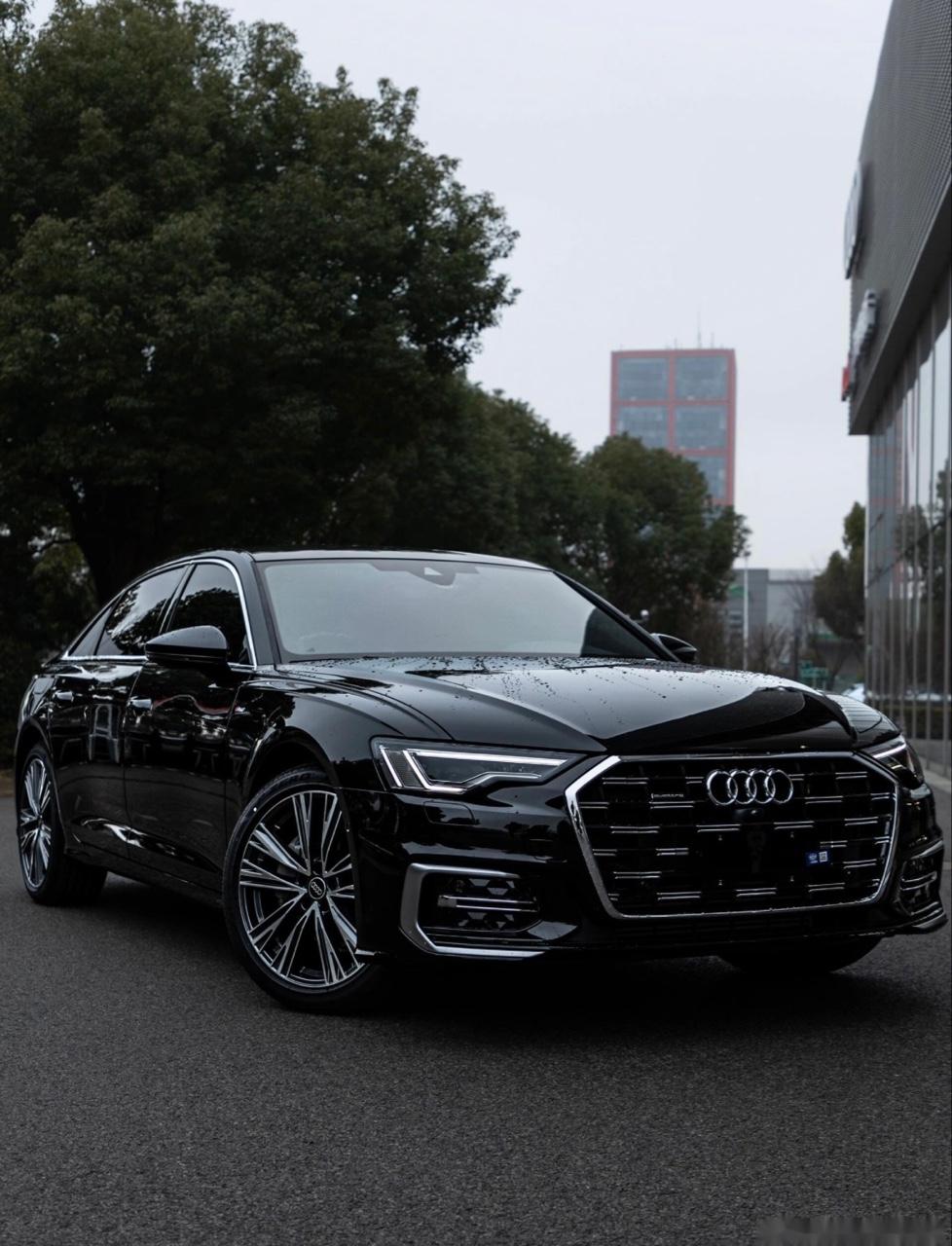 2025年初上牌的奥迪A4L，黑色车身，开了2万公里。个人一手车，车况特别板正，