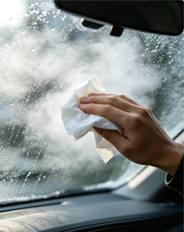 车窗起雾看不清路？一擦就干净的小神器
一到阴雨天车窗就起雾，开空调除雾慢还费油。