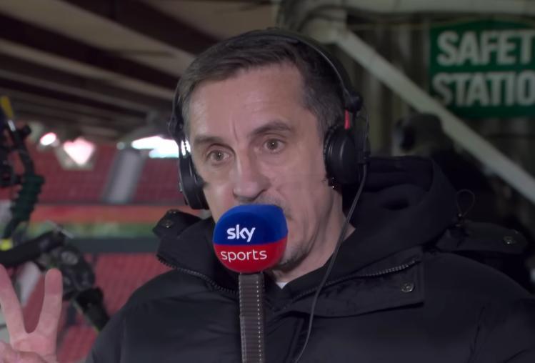 昨晚英超第23轮，阿森纳主场2-3遭曼联绝杀，领先优势缩小至4分，曼联名宿、天空