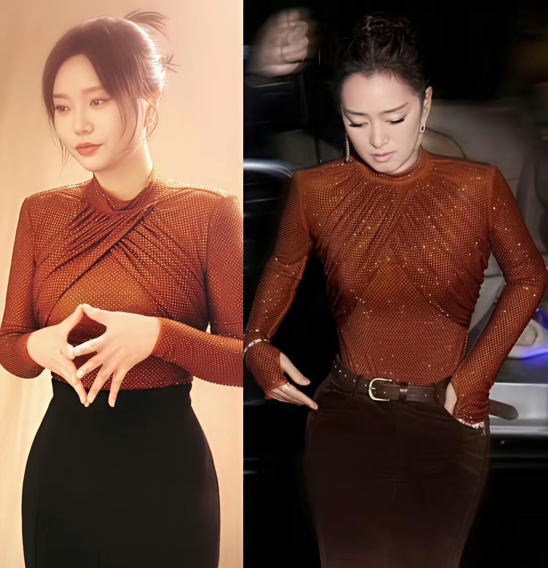 李雪琴和巩俐同款衣服撞衫，还是觉得巩皇的衣品更好些！ ​​​