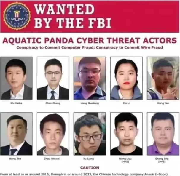 美国FBI最近发布了一份通缉名单，上面列了十个中国人。

让人意外的是，这些人既