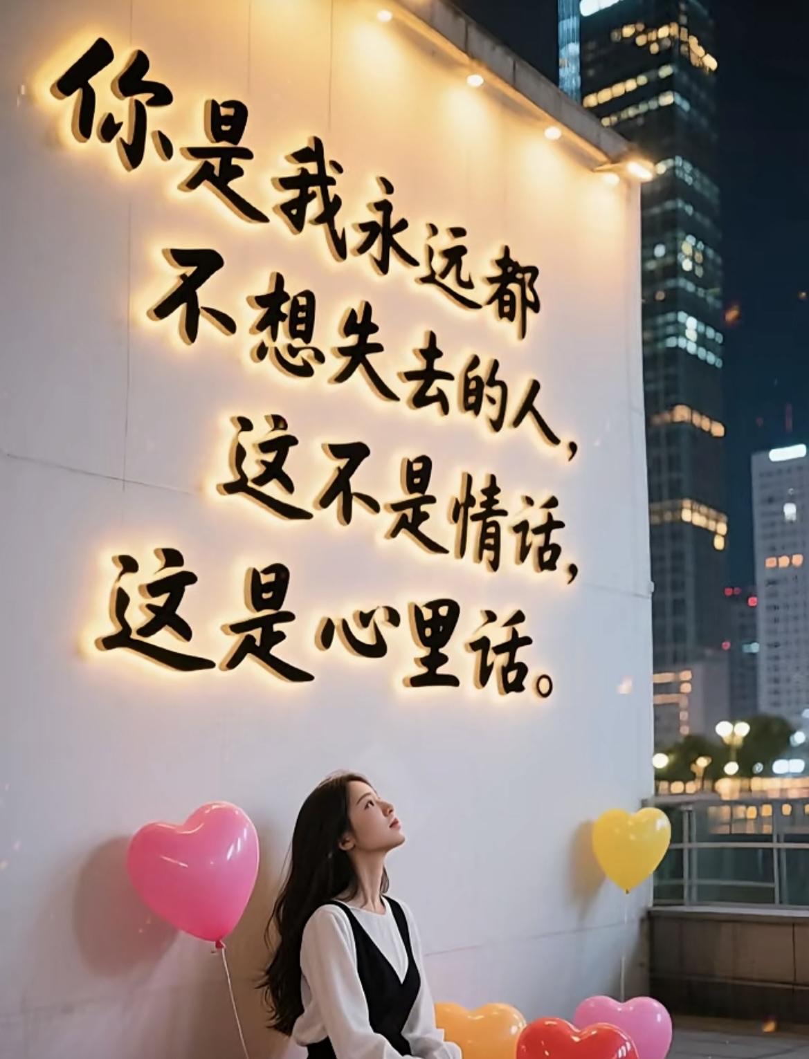 这句话没有华丽的修饰，却比任何情话都重。

“你是我永远都不想失去的人”——
不