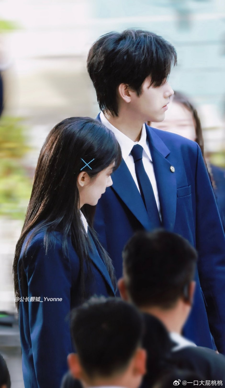 陈飞宇、王影璐《见春天》校服路透~©️水印帅的很 