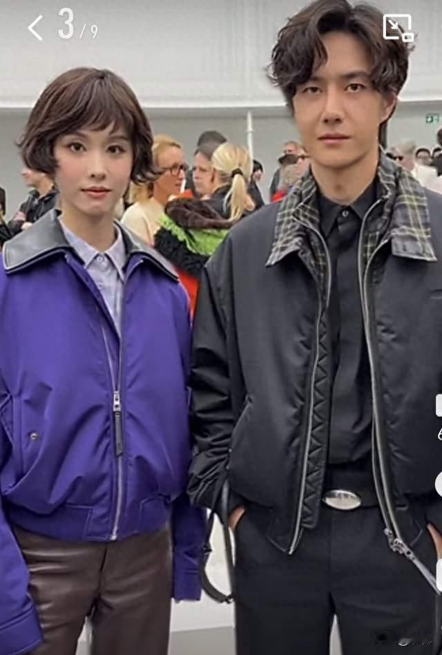 #王一博陈都灵大秀同框# 冷感与仙气碰撞，这一幕直接封神