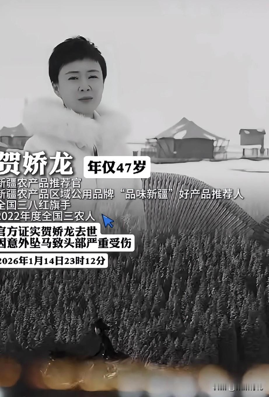 贺娇龙的葬礼在16号举行，地点在昭苏，前去送别的网友是络绎不绝的。

因为他为人