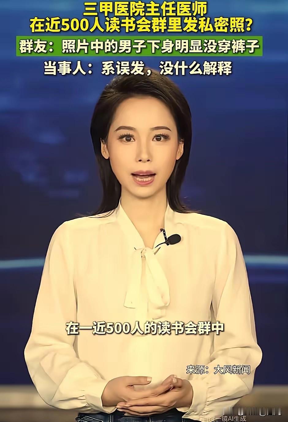 湖南某三甲医院主任医师肖某，在一个496人的读书会群里，闹出了天大的笑话！
​​
