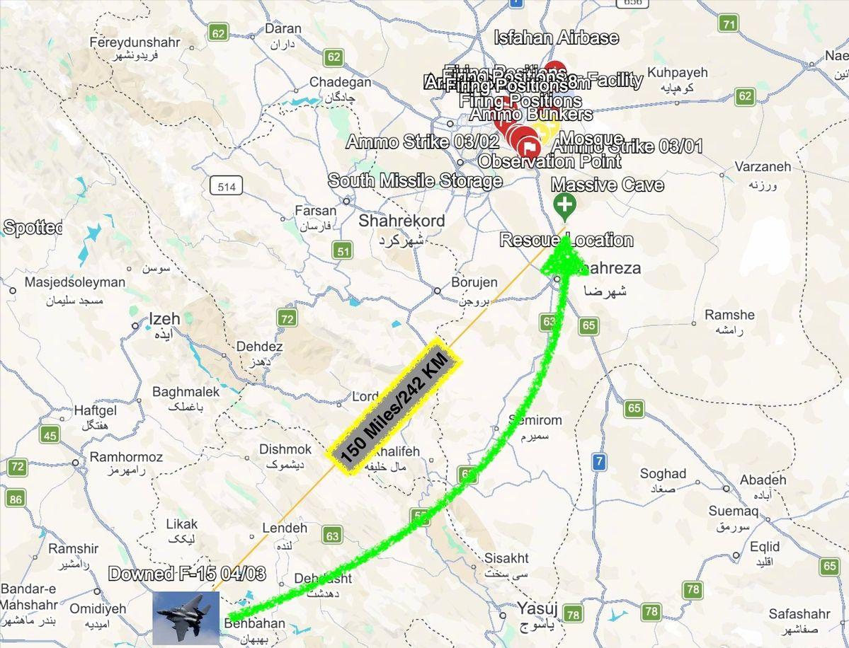 超人都不敢这么写 ：F-15飞行员被击落后，为获救一天内走240公里山路

一名