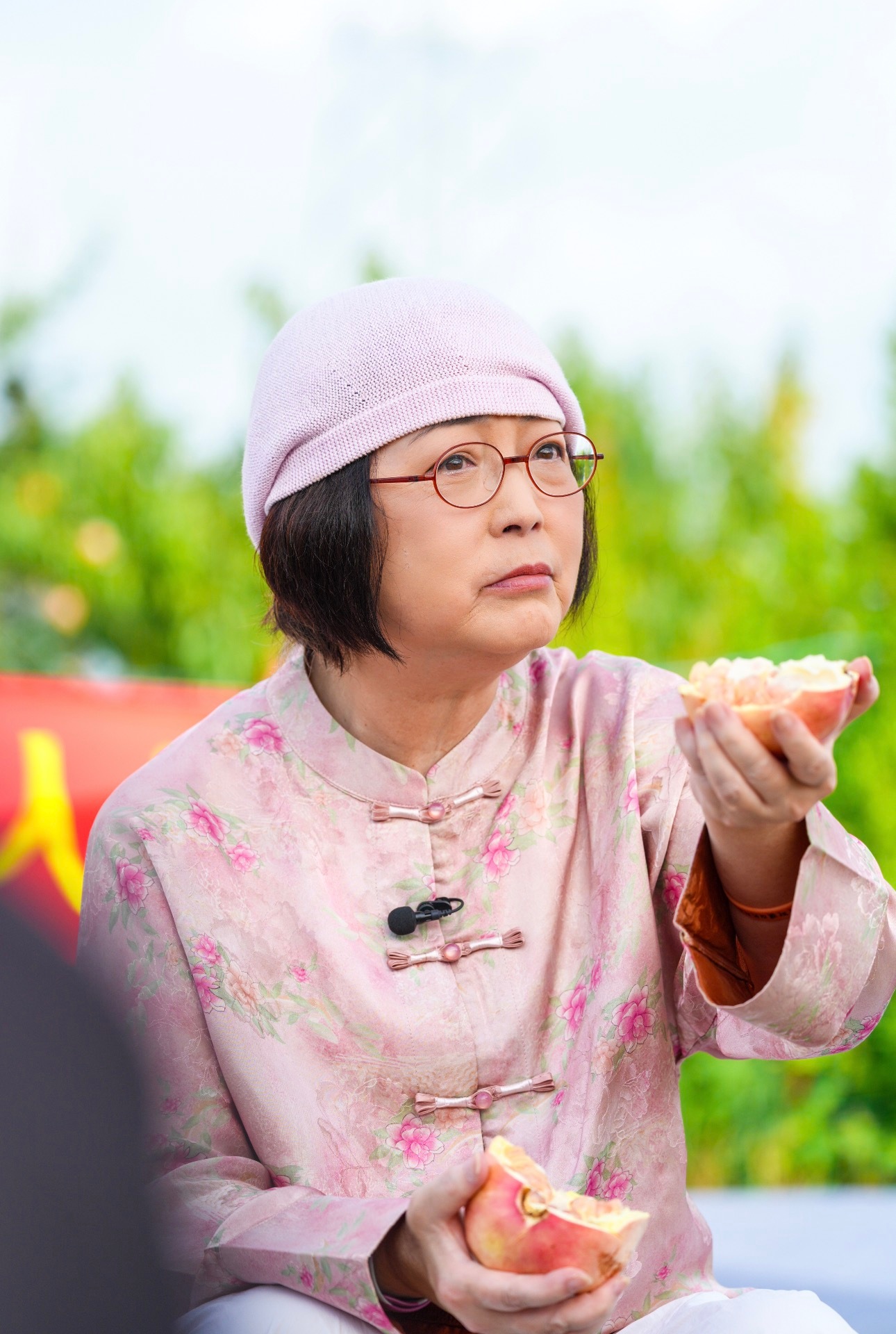 石榴姐终于对石榴下手了看到石榴姐跑去云南蒙自摘石榴，现场那叫个热闹，搞得跟现实版