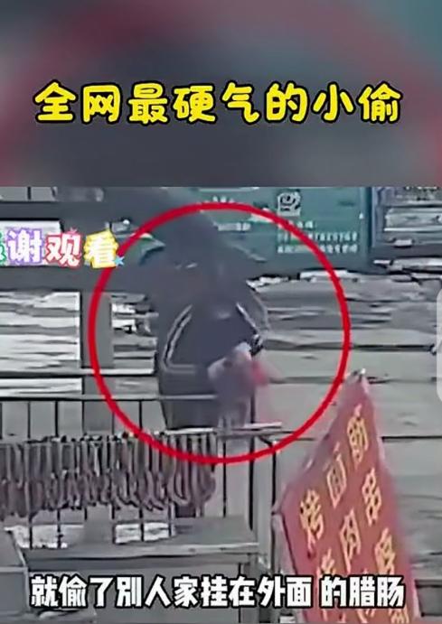 “伤害性不大，侮辱性极强！”2019年四川，一男子太饿了，就偷了居民挂在外面的腊