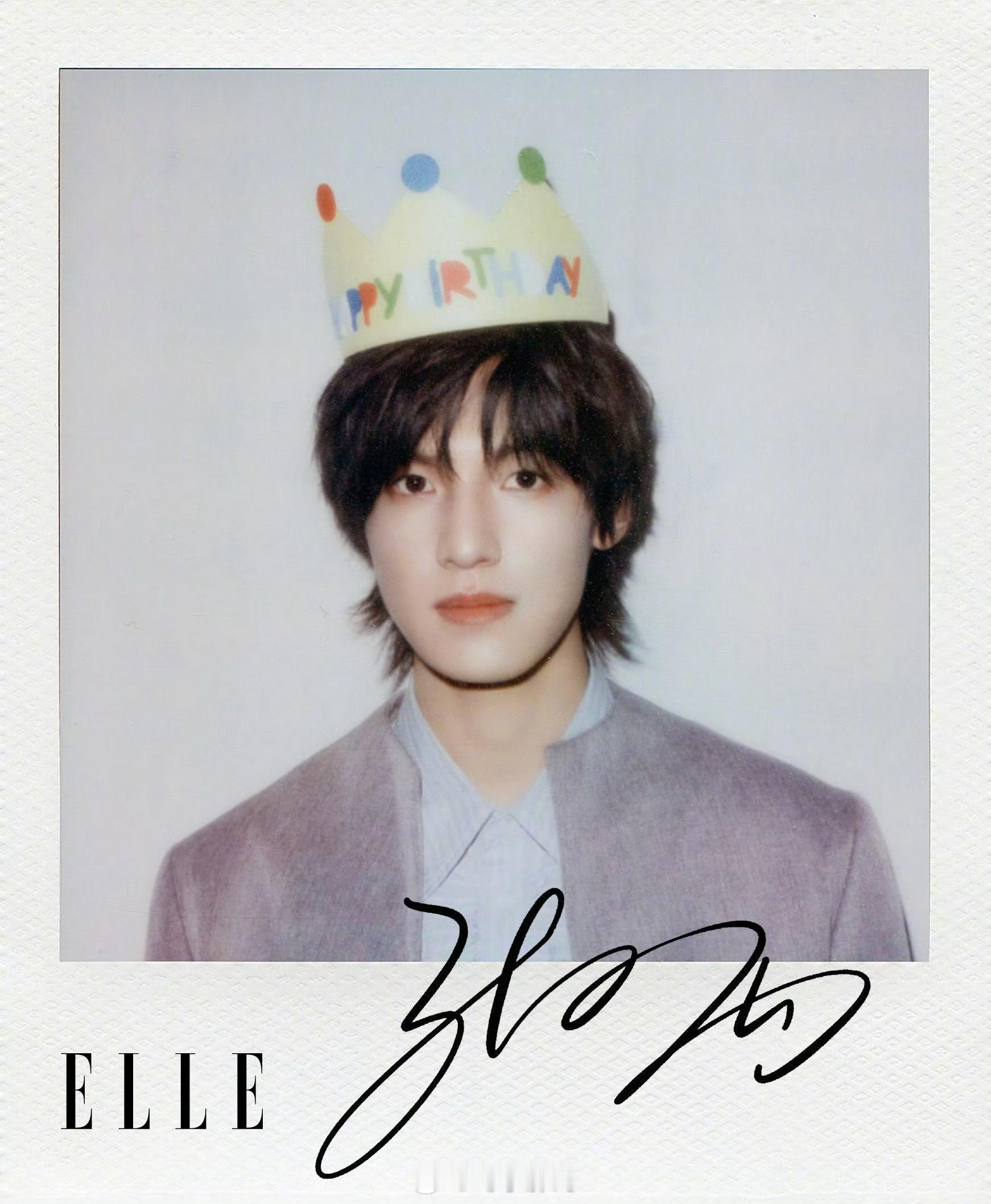 张泽禹ELLE生日帽张泽禹ELLE五月刊封面 从生日帽到封面大片，张泽禹这次EL