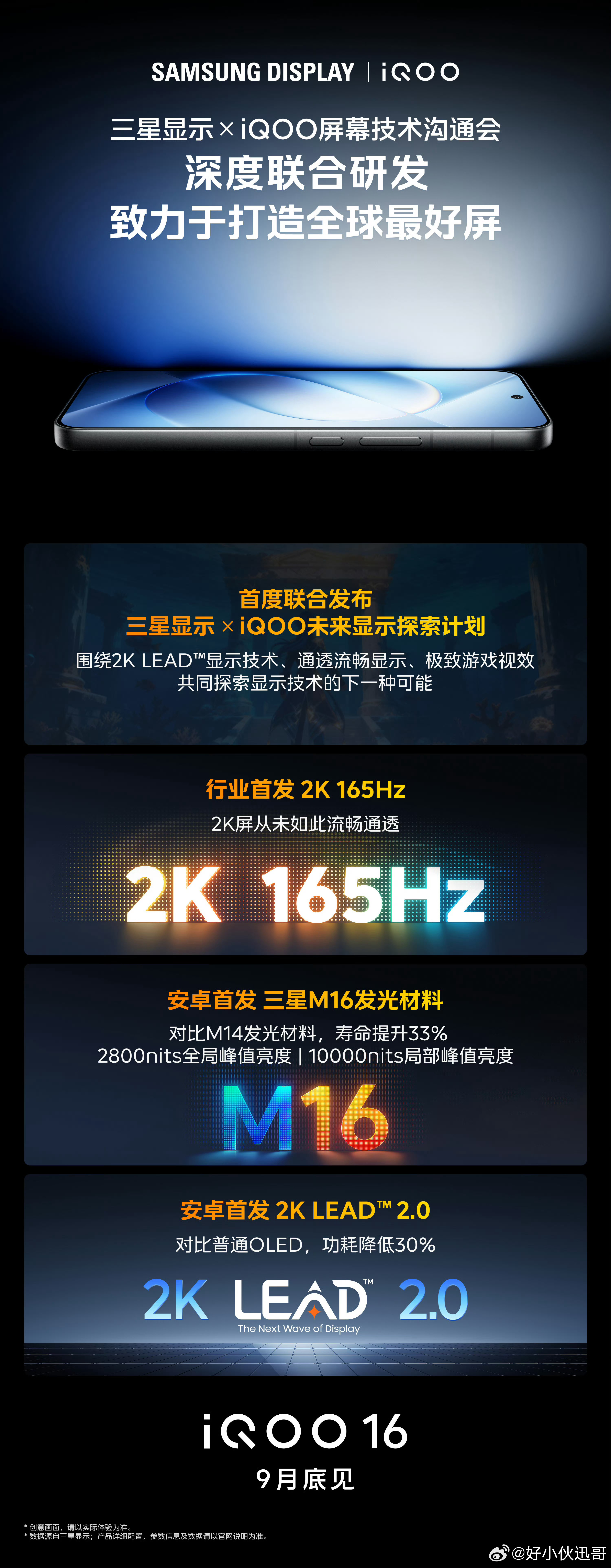 iQOO16兄弟们太牛了，我酷真的站起来了，这次和三星的战略性合作成果来啦！iQ
