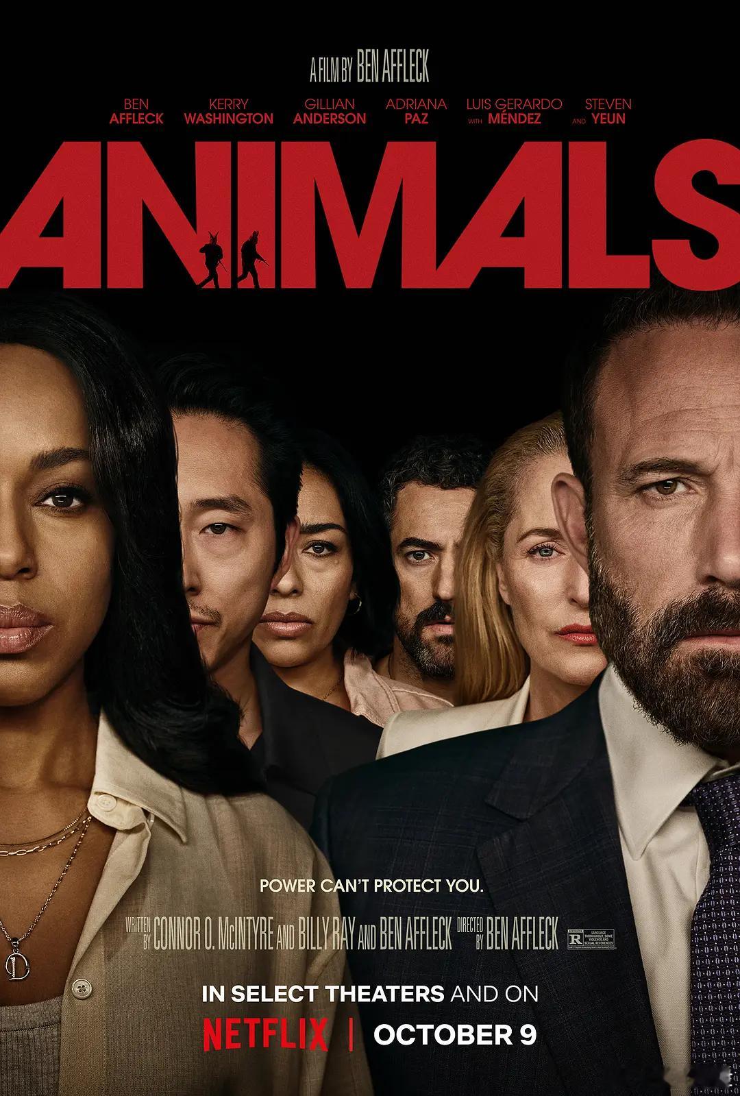 NETFLIX发布《人性本兽》首张海报。本·阿弗莱克自导自演，定档10.9上线播