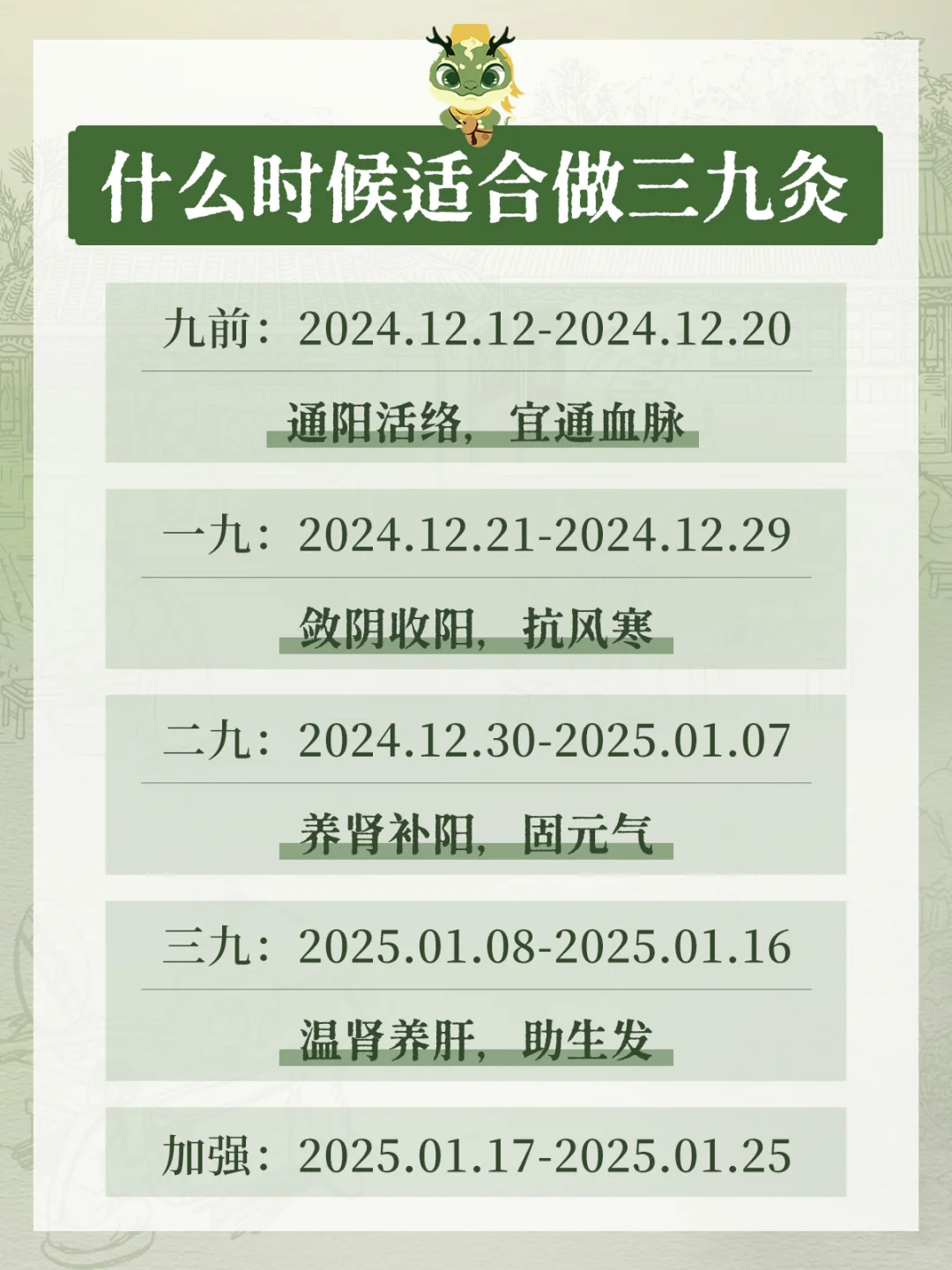千万别错过三九灸❗️阳气补足一整年