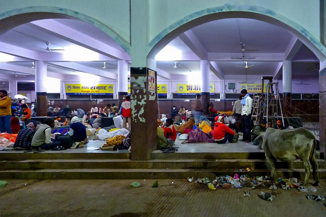 印度中部瑟德纳火车站，在相册里翻到这张照片，我又一次被震惊了[泪奔]

去过二次