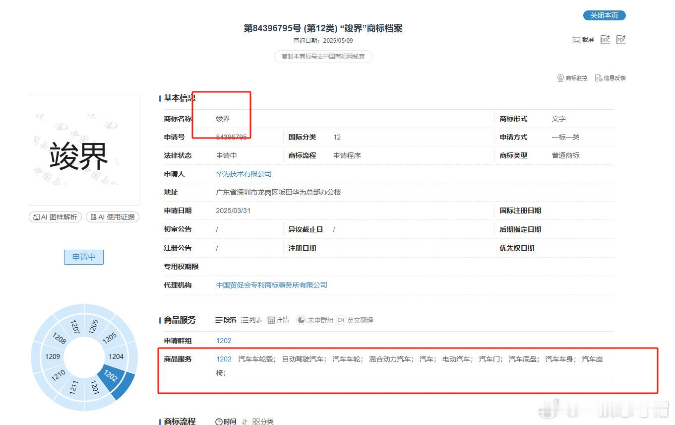 有媒体又在说第六界[汗]大概率是预防性注册，华为注册的界多了去，不必大惊小怪。 
